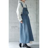 ワンピース レディース デニムワンピース ジャンパースカート ロングワンピース | HUG.U | 詳細画像3 