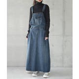 ワンピース レディース デニムワンピース ジャンパースカート ロングワンピース | HUG.U | 詳細画像5 