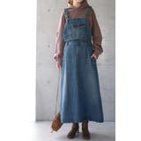 ワンピース レディース デニムワンピース ジャンパースカート ロングワンピース | HUG.U | 詳細画像7 