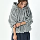 ペールグレー | パーカー ボアパーカー 大きいサイズ ボア レディース トレーナー トップス | HUG.U