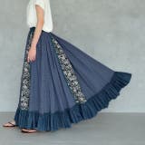 ロングスカート 花柄 スカート フリルスカート デニムスカート レーススカート | HUG.U | 詳細画像10 