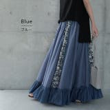 ロングスカート 花柄 スカート フリルスカート デニムスカート レーススカート | HUG.U | 詳細画像17 