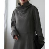 ワンピース レディース  長袖 オフタートル フレア 小顔 お呼ばれ ロングワ | HUG.U | 詳細画像23 