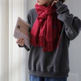 ストール カシミヤタッチ レディース 大判ストール 無地 ショール ひざ掛け | HUG.U | 詳細画像6 