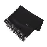 ブラック | ストール カシミヤタッチ レディース 大判ストール 無地 ショール ひざ掛け | HUG.U