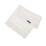 ホワイト | ストール カシミヤタッチ レディース 大判ストール 無地 ショール ひざ掛け | HUG.U