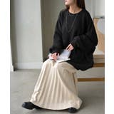 ブラック(裏シャギー) | トレーナー レディース スウェット 薄手 大きいサイズ 無地 ビッグサイズ | HUG.U