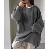 ストーングレー(裏シャギー) | トレーナー レディース スウェット 薄手 大きいサイズ 無地 ビッグサイズ | HUG.U