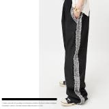 デニム パンツ ワイドパンツ 大きいサイズ ストレートパンツ フリル ジーンズ | HUG.U | 詳細画像21 