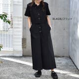 オールインワン レディース サロペット ワイドパンツ 大きいサイズ 半袖 シャ | HUG.U | 詳細画像11 
