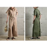 オールインワン レディース サロペット ワイドパンツ 大きいサイズ 半袖 シャ | HUG.U | 詳細画像18 