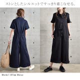 オールインワン レディース サロペット ワイドパンツ 大きいサイズ 半袖 シャ | HUG.U | 詳細画像6 