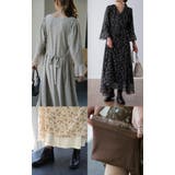 ワンピース シフォン 着痩せ ロングワンピース ロング ワンピ 花形 大きいサ | HUG.U | 詳細画像10 