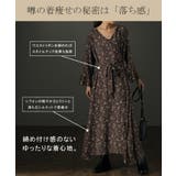 ワンピース シフォン 着痩せ ロングワンピース ロング ワンピ 花形 大きいサ | HUG.U | 詳細画像20 