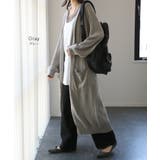 カーディガン レディース ロング 薄手 シアー ロングカーディガン サマーニッ | HUG.U | 詳細画像18 