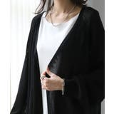 カーディガン レディース ロング 薄手 シアー ロングカーディガン サマーニッ | HUG.U | 詳細画像26 