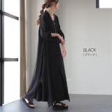 シャツワンピース ロングシャツ レディース シアーシャツ ワンピース 黒 白 | HUG.U | 詳細画像10 