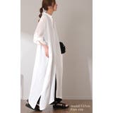 シャツワンピース ロングシャツ レディース シアーシャツ ワンピース 黒 白 | HUG.U | 詳細画像14 