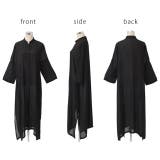 シャツワンピース ロングシャツ レディース シアーシャツ ワンピース 黒 白 | HUG.U | 詳細画像23 