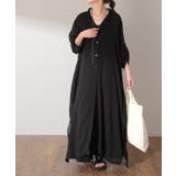 シャツワンピース ロングシャツ レディース シアーシャツ ワンピース 黒 白 | HUG.U | 詳細画像3 