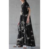 ワンピース レディース 秋 ロングワンピース 半袖 タイダイ柄 Tシャツワンピ | HUG.U | 詳細画像13 