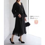 ワンピース 結婚式 ロングワンピース シフォン パーティードレス 半袖 レディ | HUG.U | 詳細画像15