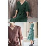 ワンピース 結婚式 ロングワンピース シフォン パーティードレス 半袖 レディ | HUG.U | 詳細画像28