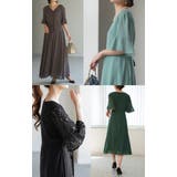ワンピース 結婚式 ロングワンピース シフォン パーティードレス 半袖 レディ | HUG.U | 詳細画像30