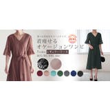 ワンピース 結婚式 ロングワンピース シフォン パーティードレス 半袖 レディ | HUG.U | 詳細画像40