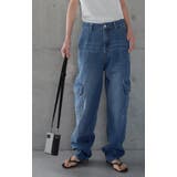 パンツ デニム レディース デニムパンツ カーゴ ワイド ワイドパンツ 大きい | HUG.U | 詳細画像15 