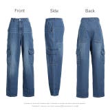 パンツ デニム レディース デニムパンツ カーゴ ワイド ワイドパンツ 大きい | HUG.U | 詳細画像21 