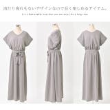 ワンピース レディース 半袖 ロングワンピース フレンチスリーブ 大きいサイズ | HUG.U | 詳細画像30