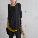 トップス レディース チュニック Uネック Tシャツ シフォン カットソー 七 | HUG.U | 詳細画像11