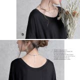 トップス レディース チュニック Uネック Tシャツ シフォン カットソー 七 | HUG.U | 詳細画像22