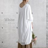 トップス レディース チュニック Uネック Tシャツ シフォン カットソー 七 | HUG.U | 詳細画像9