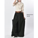 ワイドパンツ レディース ワイド リボン カーゴパンツ バックリボン チノ ベ | HUG.U | 詳細画像21 