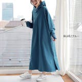 ワンピース レディース ロングワンピース 長袖 パーカーワンピース ロング | HUG.U | 詳細画像10