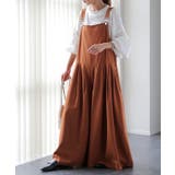 オールインワン レディース サロペット 大きいサイズ ワイドパンツ ワイドパン | HUG.U | 詳細画像5 