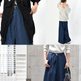 デニム ワイドパンツ レディース ワイド ワイドデニム パンツ ボトムス タッ | HUG.U | 詳細画像21 