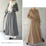 ワンピース レディース ロングワンピース フレアワンピース Aライン ロング | HUG.U | 詳細画像24 