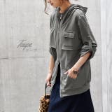 パーカー レディース ダブルジップ 長袖 アウター スウェット スエット 大き | HUG.U | 詳細画像10 