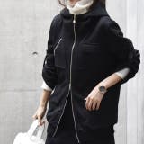 ブラック | パーカー レディース ダブルジップ 長袖 アウター スウェット スエット 大き | HUG.U