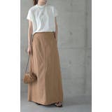 スカート ロングスカート マキシスカート ベイカースカート ロング チノ レデ | HUG.U | 詳細画像13 