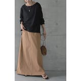 スカート ロングスカート マキシスカート ベイカースカート ロング チノ レデ | HUG.U | 詳細画像23 