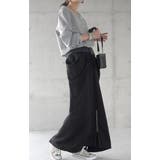 スカート 変形 ロングスカート レディース スウェット マキシスカート スリッ | HUG.U | 詳細画像10 