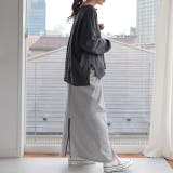 スカート 変形 ロングスカート レディース スウェット マキシスカート スリッ | HUG.U | 詳細画像11 