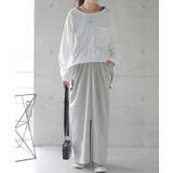 スカート 変形 ロングスカート レディース スウェット マキシスカート スリッ | HUG.U | 詳細画像12 