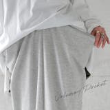 スカート 変形 ロングスカート レディース スウェット マキシスカート スリッ | HUG.U | 詳細画像18 