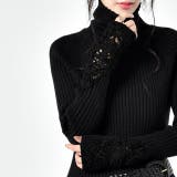 ブラック | ニット レディース タートルネック トップス リブニット セーター ハイネッ | HUG.U