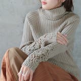 トープ | ニット レディース タートルネック トップス リブニット セーター ハイネッ | HUG.U